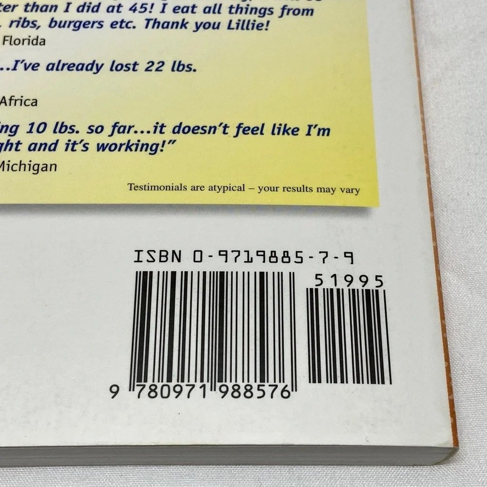 Souper Weight‎ Loss Secrets Lillie Ross 0971988579 Paperback Recipe Book New